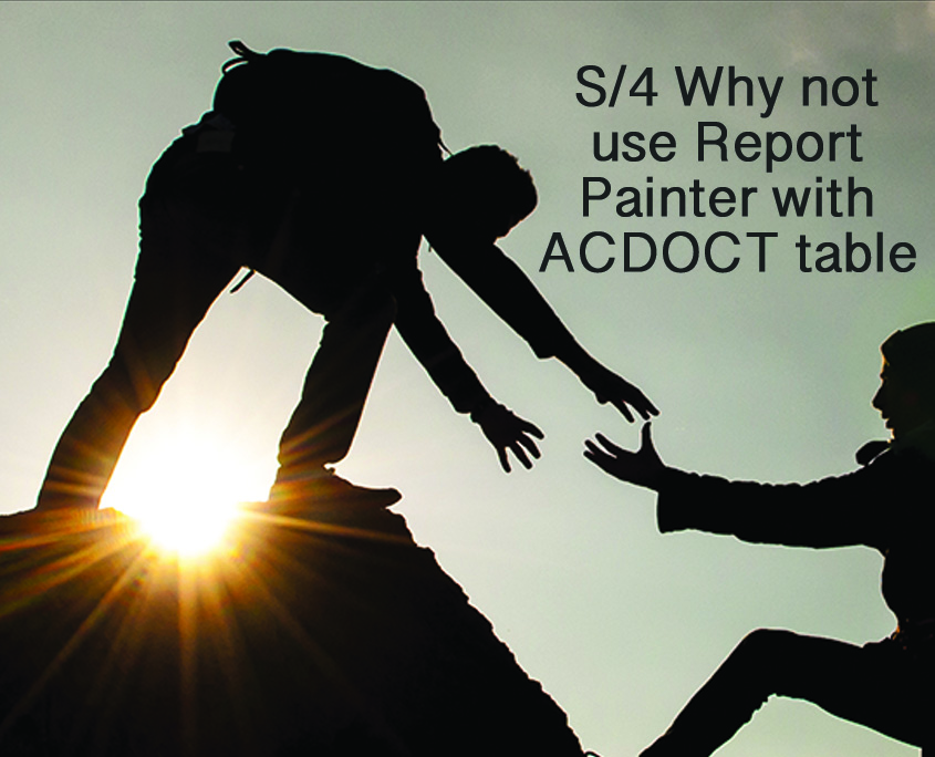 S/4 Why not use Report Painter with ACDOCT table Infogility